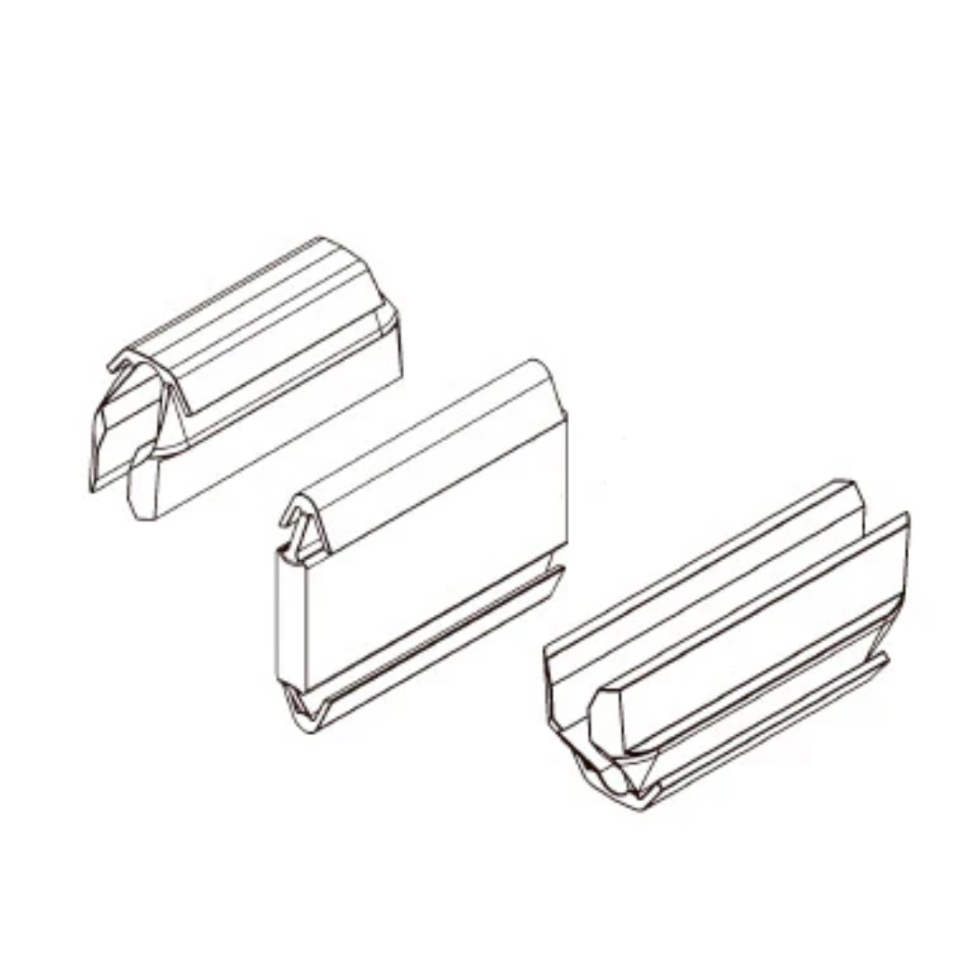 Multiple Virutex BOX OF 100 OVVO CONNECTORS V1230 units displayed to show consistent size and modular connector system