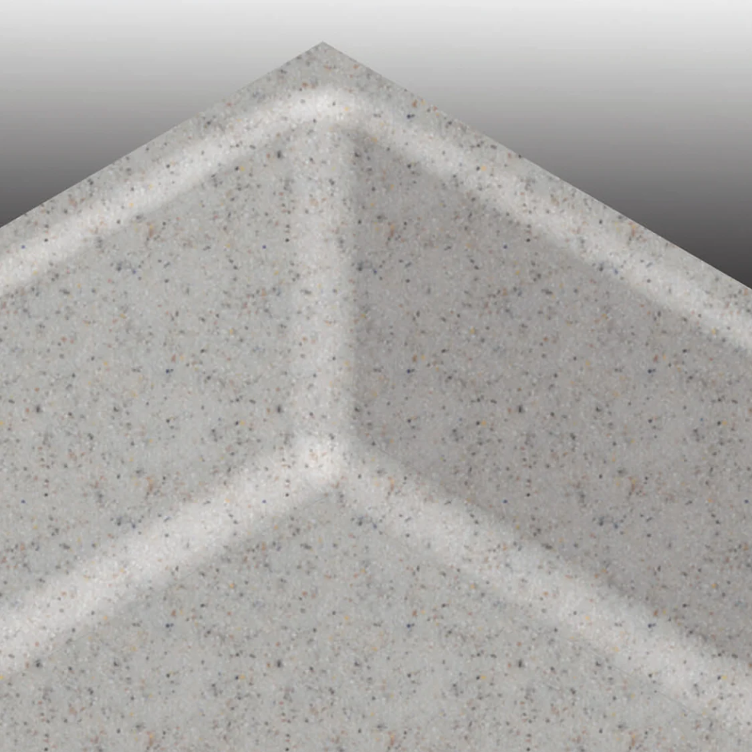 Finished coving joint on solid surface created using Virutex FRE317VD Coving Router For Solid Surfaces (120V) 1700999