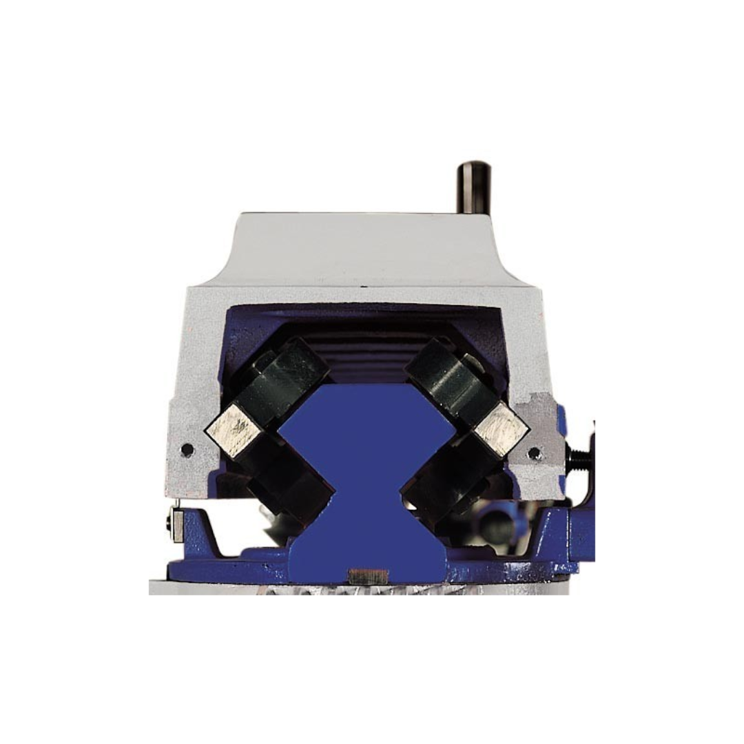Front-facing close-up of OMGA RADIAL 1250/7 20" Arm Saw displaying precision blade guard assembly and industrial-grade cutting system.