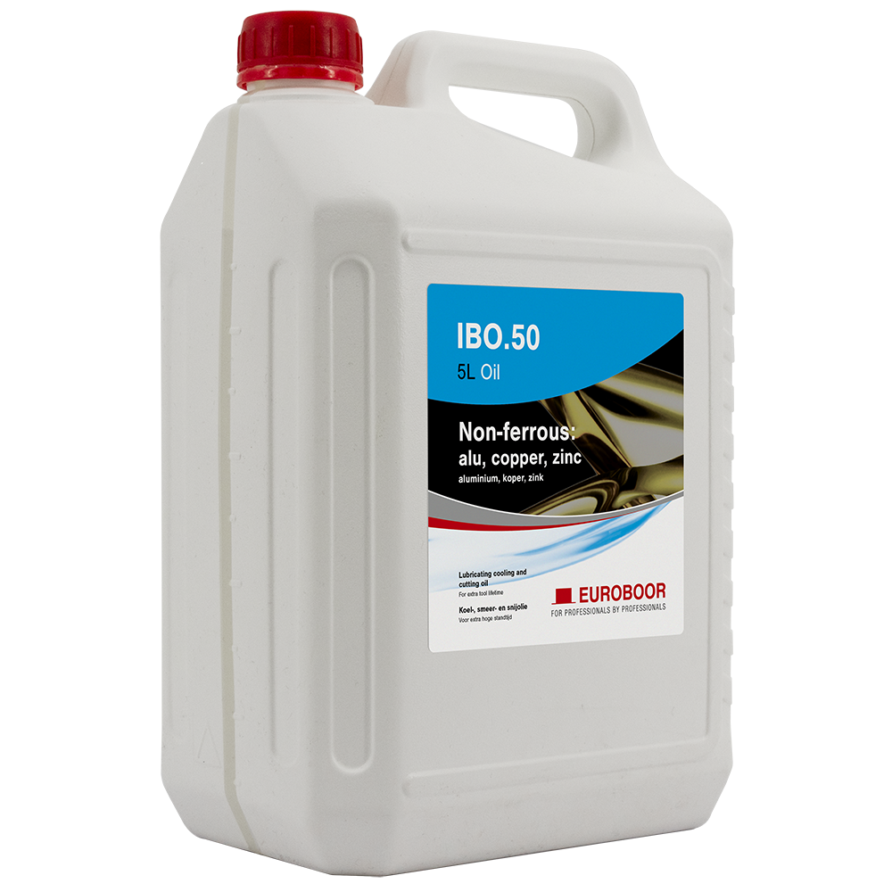 Euroboor IBO.50 cutting oil 5 liter jug angled view