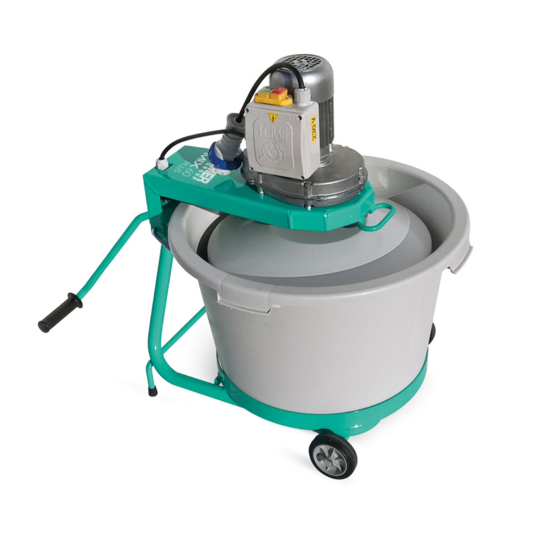 IMER MIX-ALL 60 Vertical Shaft Mixer 1193988 portable vertical shaft mixer designed for mixing mortar, stucco, grout, concrete, and specialty construction materials