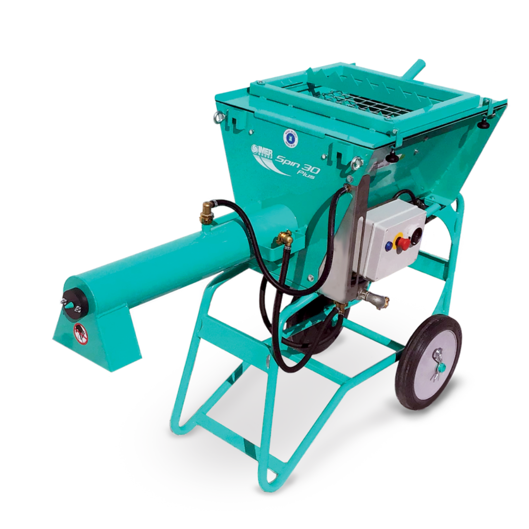 IMER SPIN 30 Continuous Mixer 1106152 industrial continuous mixer with high-capacity hopper and integrated mixing system for plaster and mortar applications