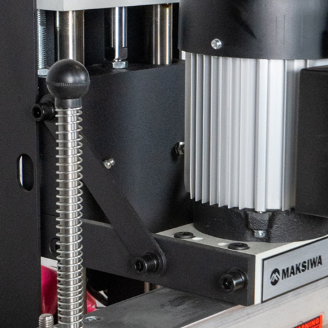 Internal pneumatic lift mechanism of Maksiwa LINE BORING PNEUMATIC 13 SPINDLE LINE 1 PH line boring machine