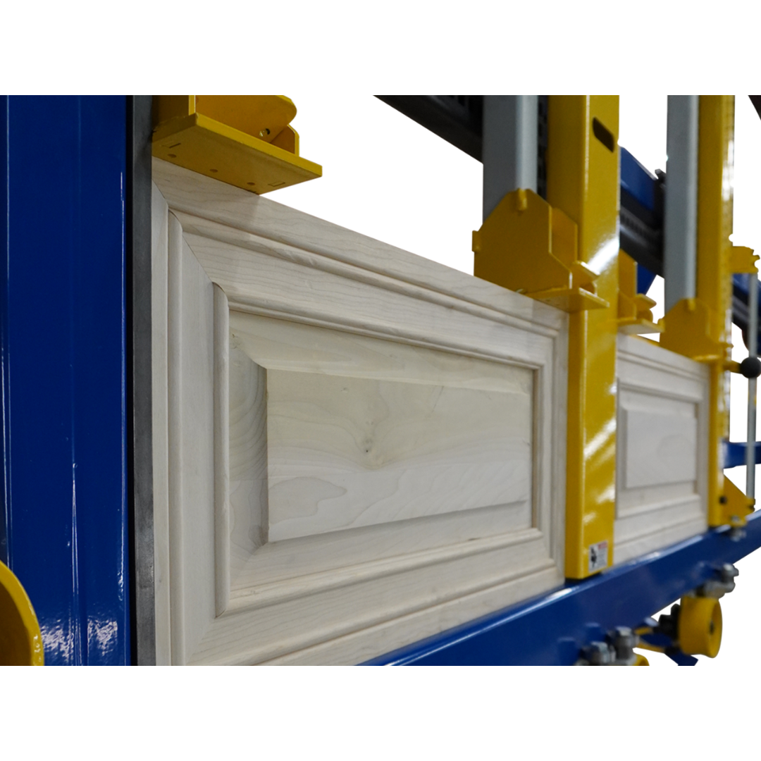 JLT #717C-CHBB Large Capacity Double Miter Door Clamp full machine setup for high-production large miter door assembly