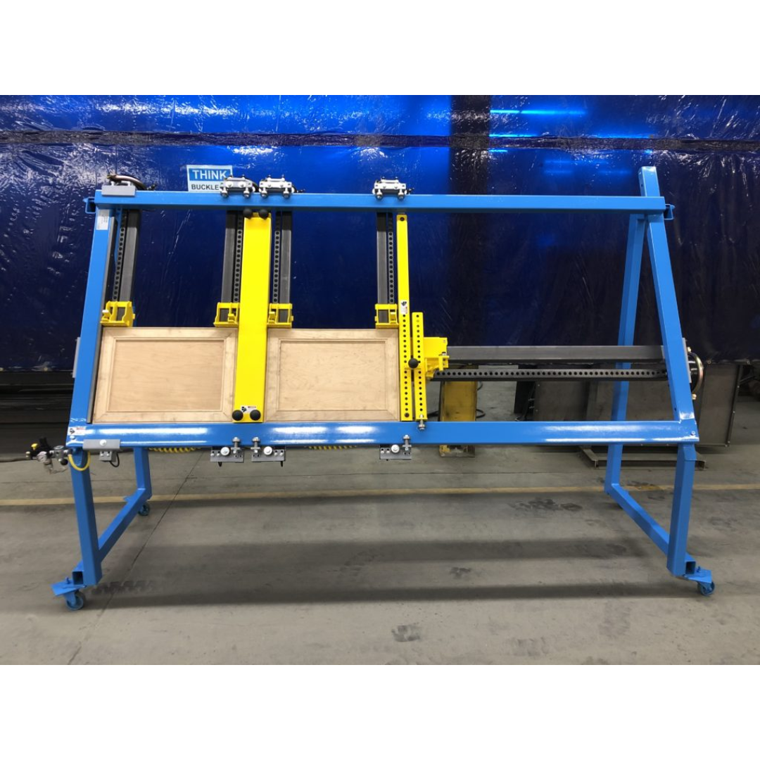 JLT #717C-DDC Double Door Clamp heavy-duty frame with synchronized vertical clamps for consistent pressure application