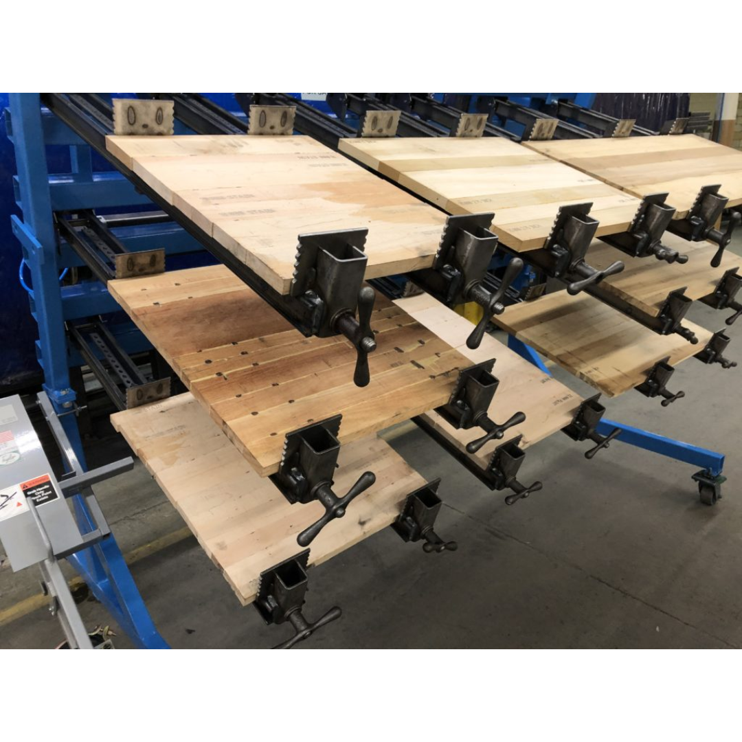 JLT #718A-8-M 8′ Miter Buddy System panel clamp side with multi-level clamping for efficient panel production