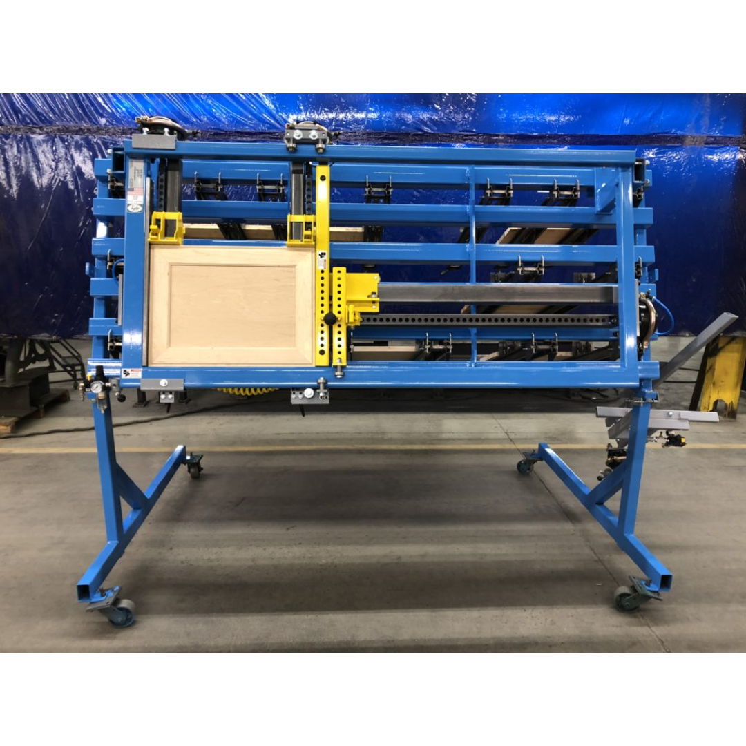 JLT #718A-8 8′ Buddy System in operation with operator loading panel for synchronized clamping