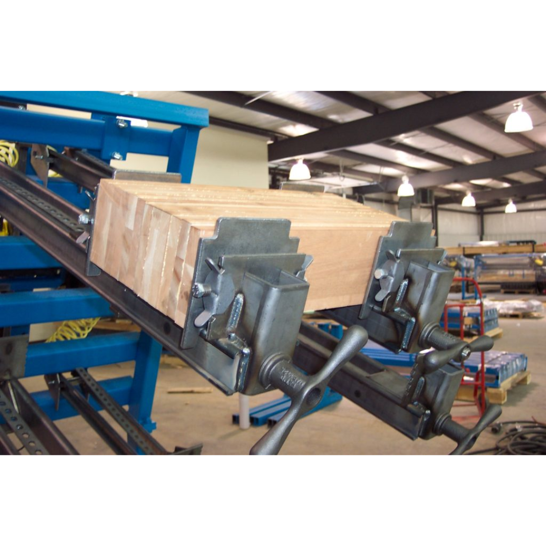 JLT #79F-12-PC 12′ Panel Clamp full rack system designed for 12-foot panel capacity and high production output