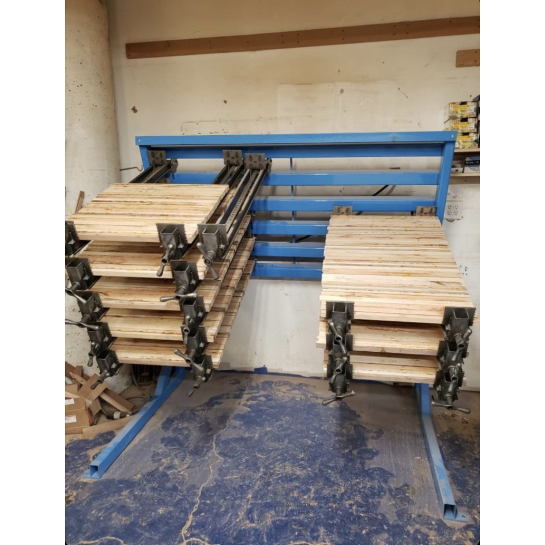 JLT #79F-8-PC 8′ Panel Clamp finished wood panels secured with even pressure for consistent results