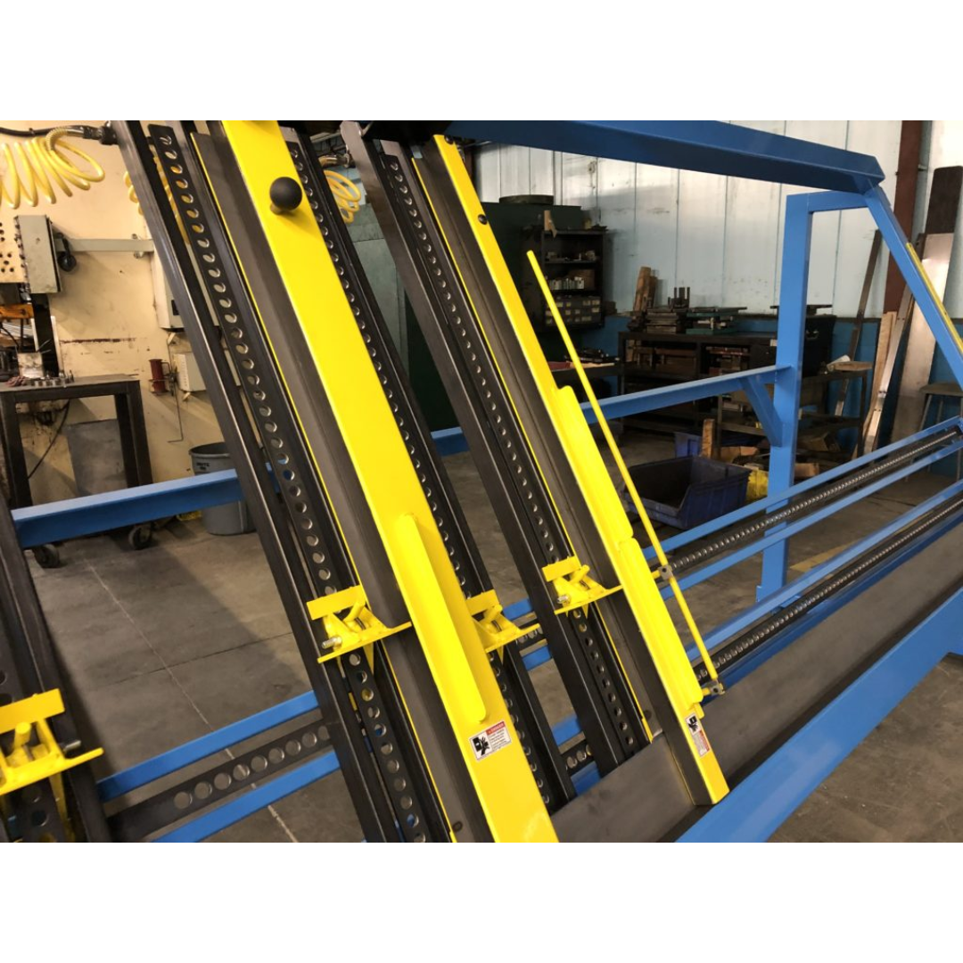 JLT #79K-10 Heavy Duty Entry Door Clamp angled view showing heavy-duty frame and multiple clamp points for large doors.