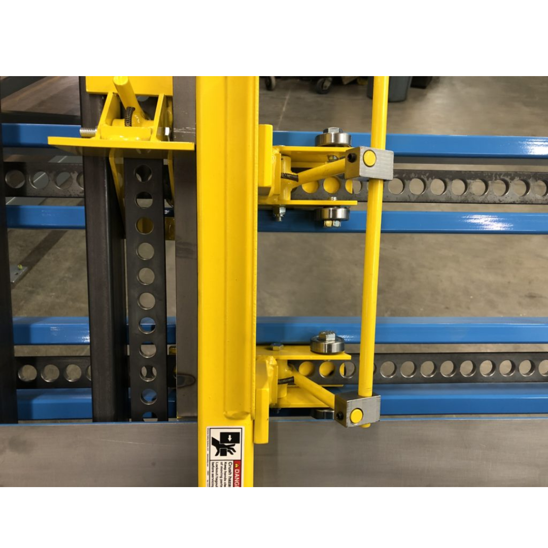 JLT #79K-10 Heavy Duty Entry Door Clamp angled view showing heavy-duty frame and multiple clamp points for large doors