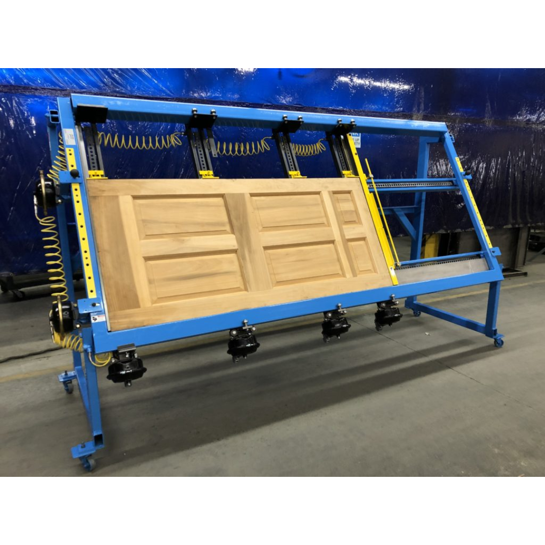 JLT #79K-10 Heavy Duty Entry Door Clamp close-up of clamp jaw and pressure plate for tight joint assembly