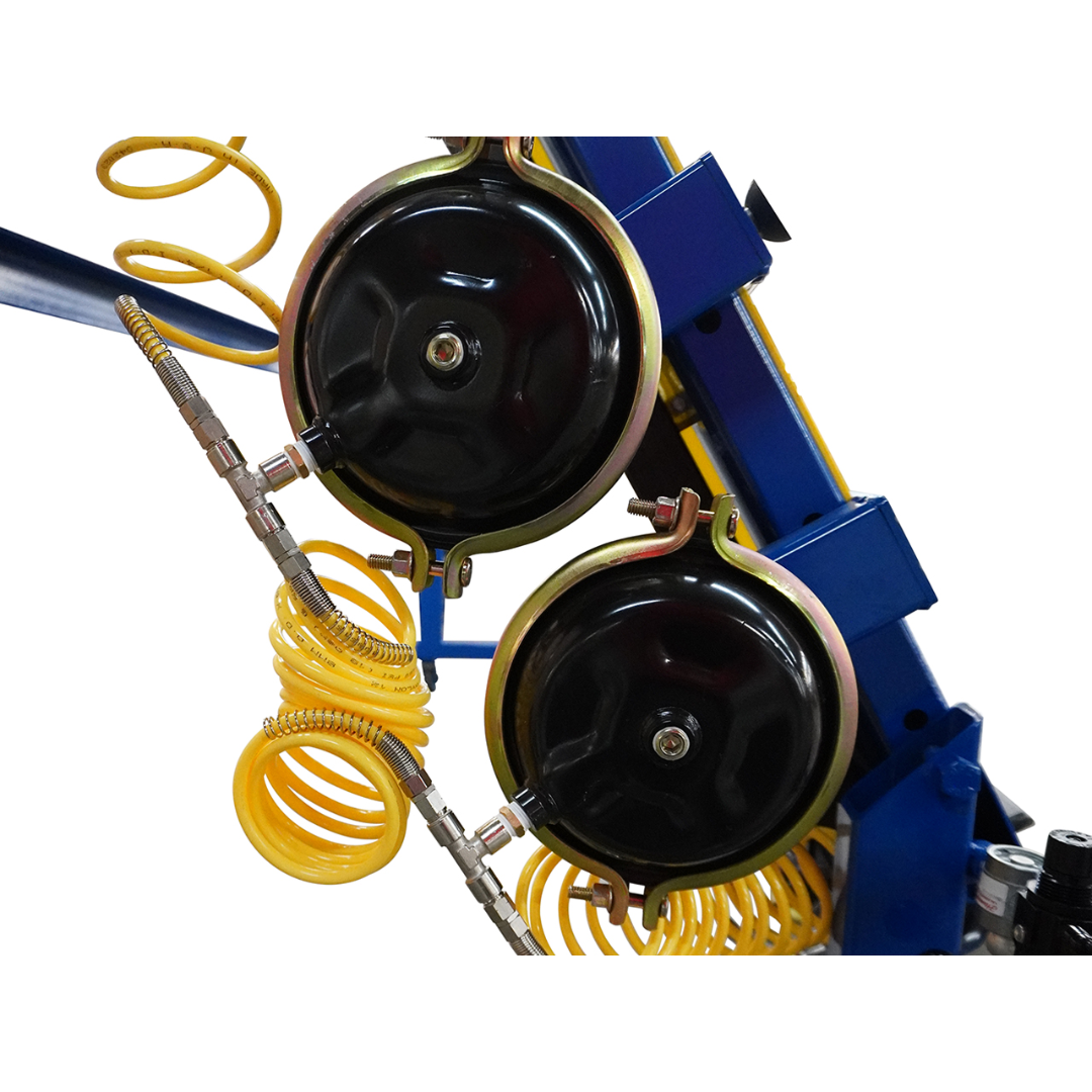 JLT #79K-10 Heavy Duty Entry Door Clamp heavy-duty clamp beam with multiple pressure cylinders for uniform force.