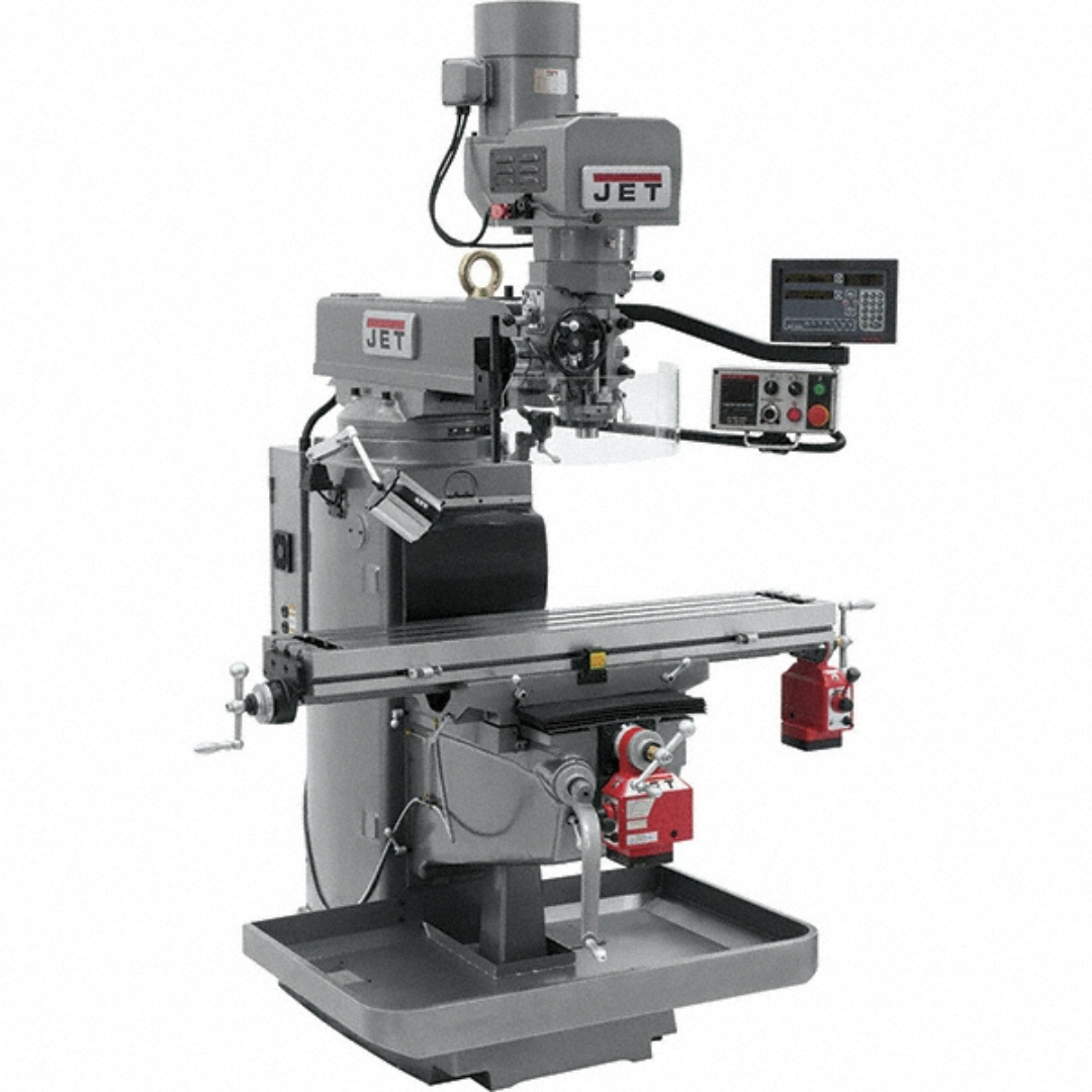 Jet 10 x 50" Knee Milling Machine: 3.0000 hp, Electronic Variable Speed, Three Phase 690641