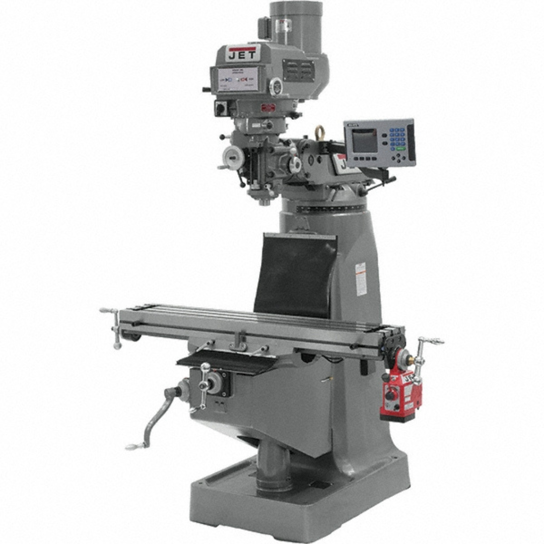 Jet 10 x 50" Knee Milling Machine: 3.0000 hp, Electronic Variable Speed, Three Phase 690641 left side view