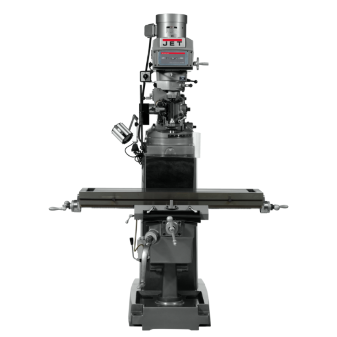 Jet 10 x 50" Knee Milling Machine: 3.00 hp, Variable Speed Pulley, Three Phase 690159 front view for machine