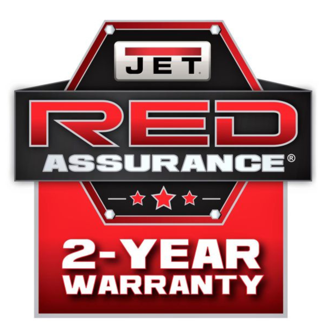 Jet 50 x 10" Knee Milling Machine: 3.00 hp, Electronic Variable Speed, Three Phase  60 RPM Min, 4200 RPM Max, R8 Spindle Taper 691050 jet red assurance 2 year warranty