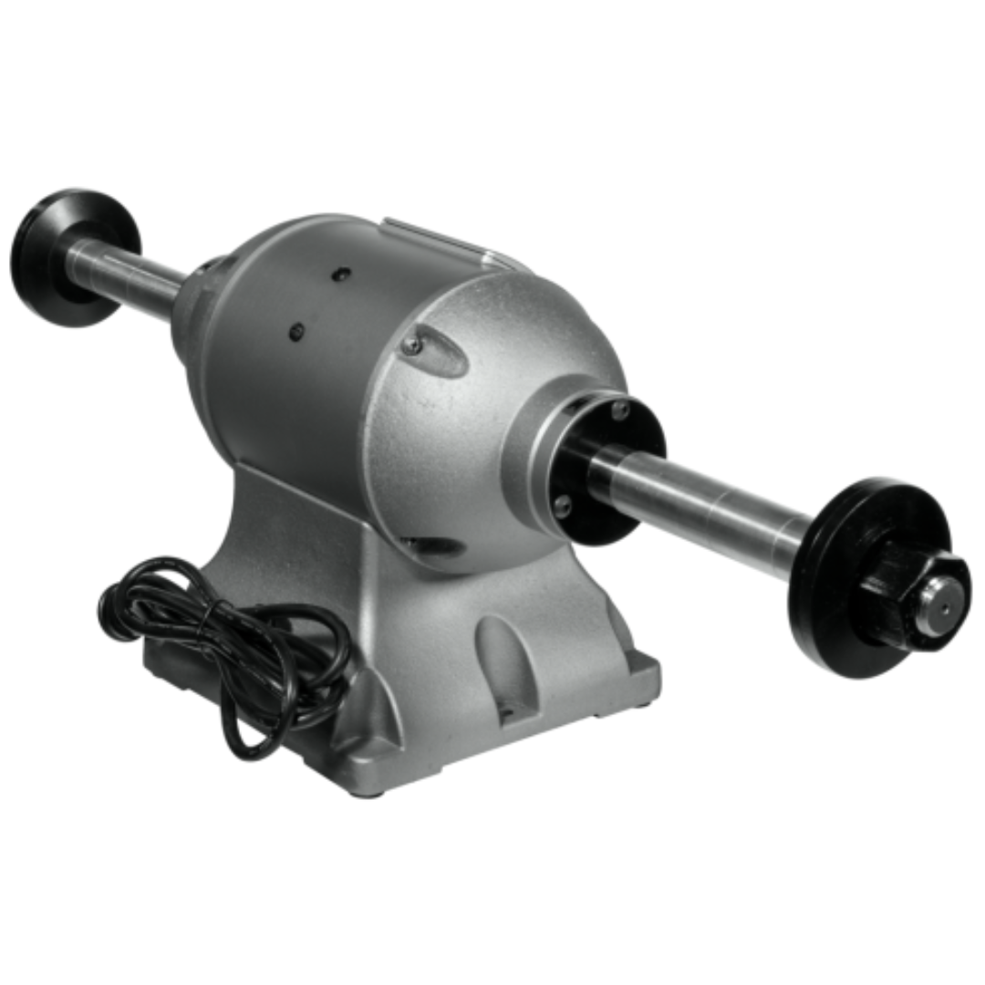 Jet Bench Buffer: 12" Wheel Dia, 1-1/4" Arbor Hole Dia, 2 hp  230 V, 1 Phase, 1,800 Max RPM 578412 back view right side