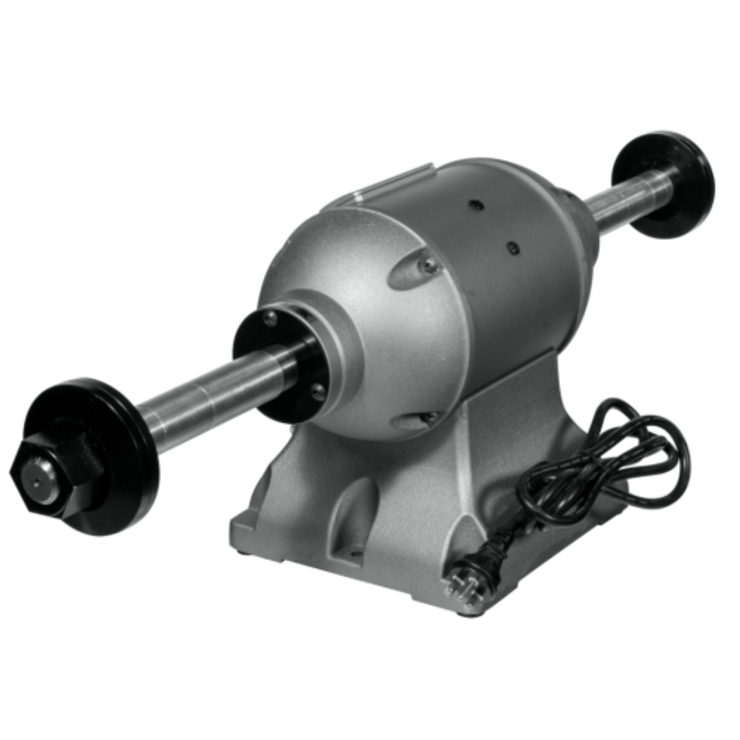 Jet Bench Buffer: 12" Wheel Dia, 1-1/4" Arbor Hole Dia, 2 hp  230 V, 1 Phase, 1,800 Max RPM 578412 left back side 