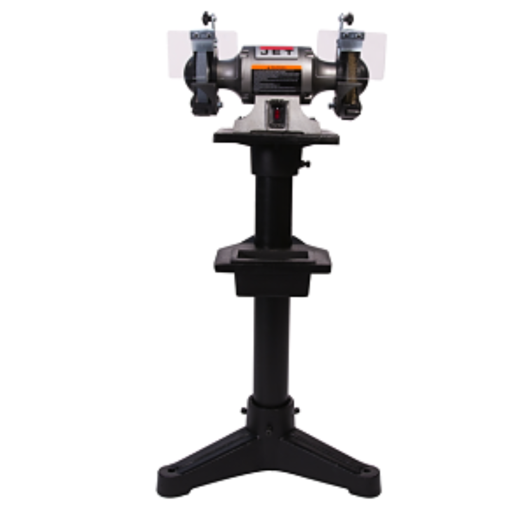 Jet Bench Grinder: 6" Wheel Dia, 1/2" Arbor Hole Dia  115 V, 1 Phase, 3,450 Max RPM 577126 on mount