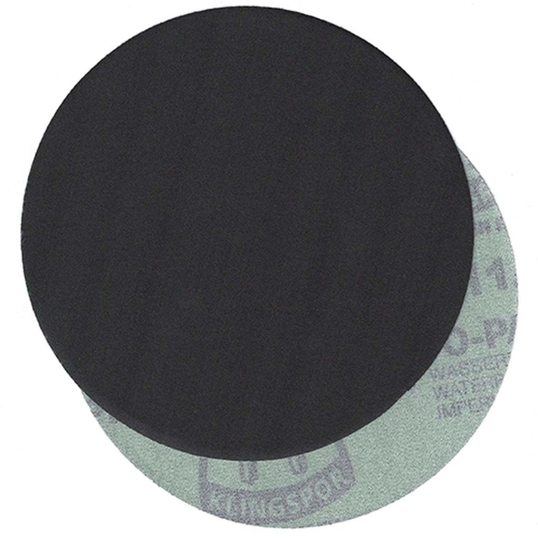 Klingspor PS11 Silicon Carbide Wet/Dry 120 Grit sanding disc with 7-inch no-hole design and Kling-On hook and loop backing for professional wet and dry finishing applications.