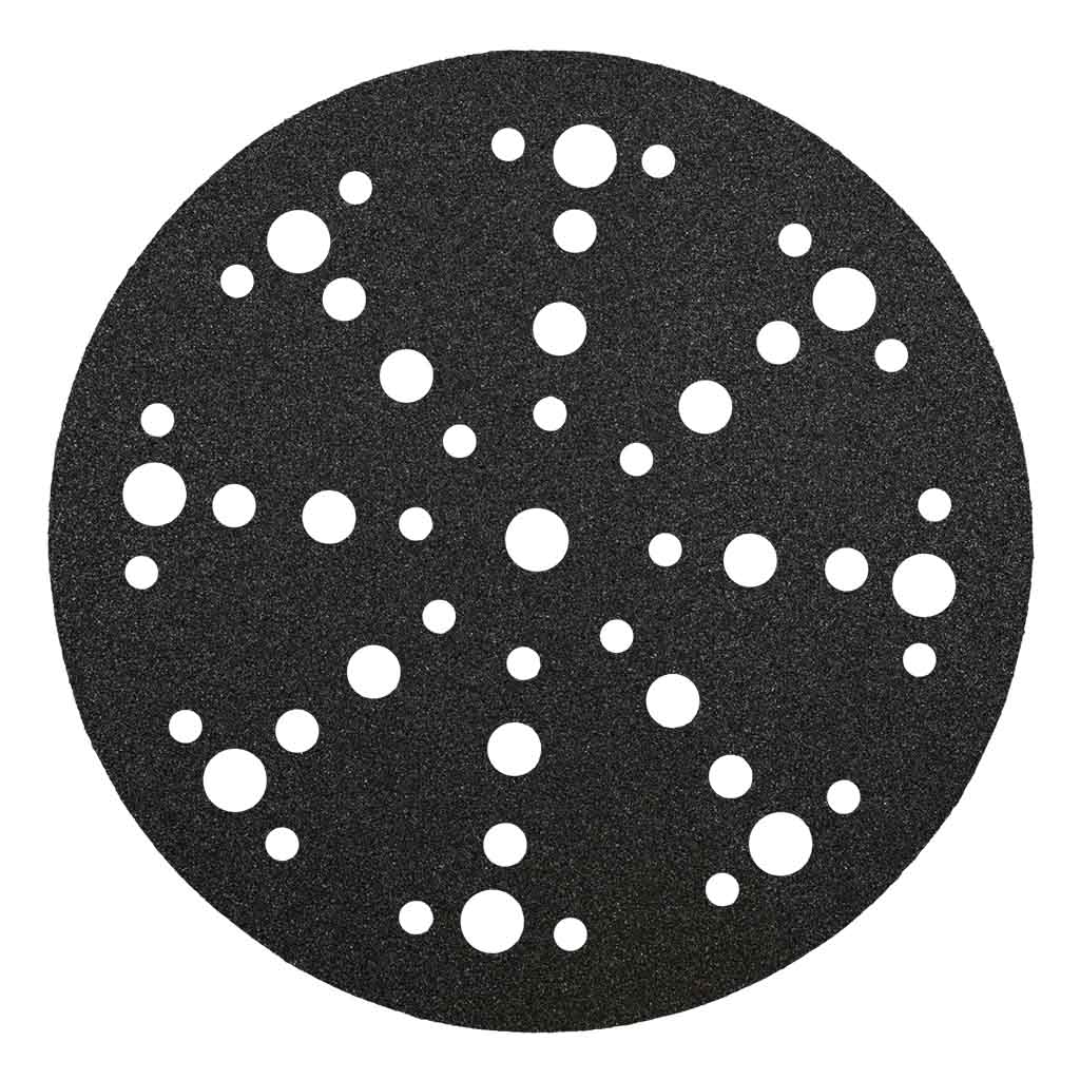 Klingspor PS11 Silicon Carbide Wet/Dry sanding disc with 220 grit A-weight paper, 6-inch 48-hole Kling-On hook and loop backing designed for dust extraction, wet and dry sanding, and precision surface finishing applications.