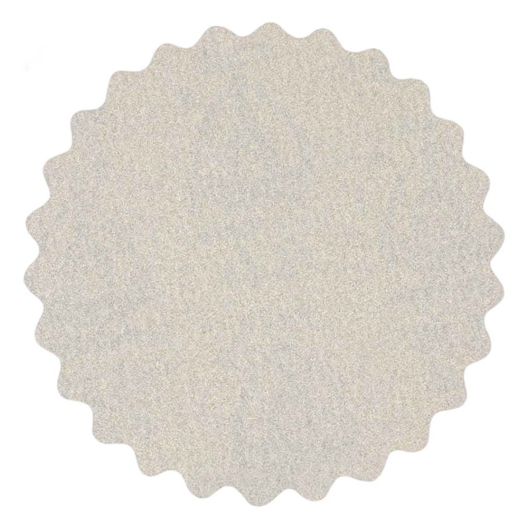 Klingspor PS33 Stearated A/O 60 Grit scalloped sanding disc with Kling-On hook and loop backing for aggressive sanding and reduced loading on wood, primer, paint, fiberglass, and metal surfaces.