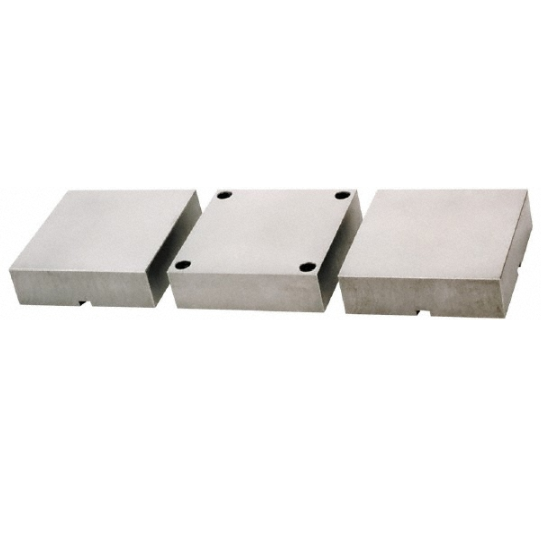 Kurt 152.4mm Wide Cast Iron 3-Jaw Standard Vise Jaw Set 43365527 precision-machined cast iron vise jaw set featuring a three-piece jaw configuration designed for accurate workholding, secure clamping, and reliable performance in machining and manufacturing applications.