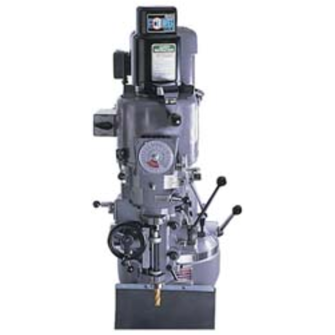 Kurt 2-1/8" Bar Length, 7/16-20 Milling Machine Drawbar 79238663 installed on a vertical milling machine, featuring precision-threaded construction for secure tool retention and reliable spindle operation in machining applications.