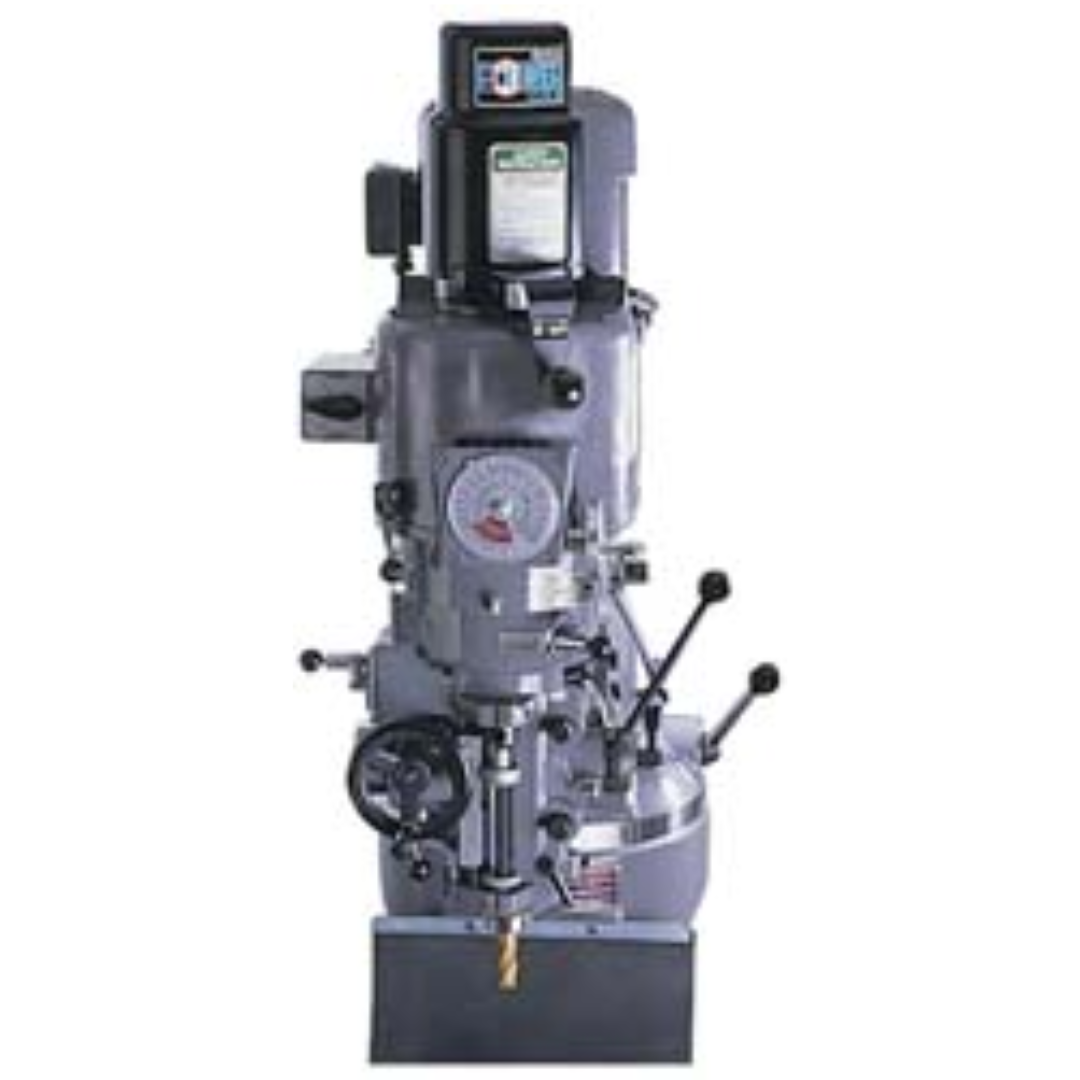 Kurt 2-1/8" Bar Length, 7/16-20 Milling Machine Drawbar 90989351 installed on a vertical milling machine, featuring precision-machined threaded construction designed for secure tool retention and reliable spindle performance in R8 milling applications.
