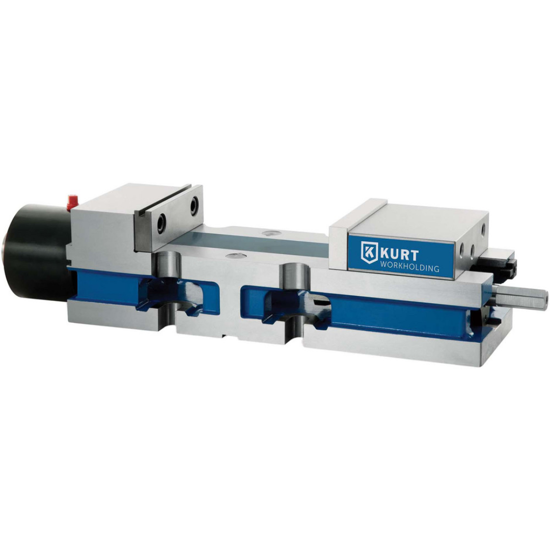 Kurt Machine Vise: Single-Station, 4.0000" Jaw Width, 6" Jaw Opening, Stationary Base, Precision 30804561 precision machine vise featuring a single-station design, stationary base, and high-accuracy workholding for CNC milling and machining applications.