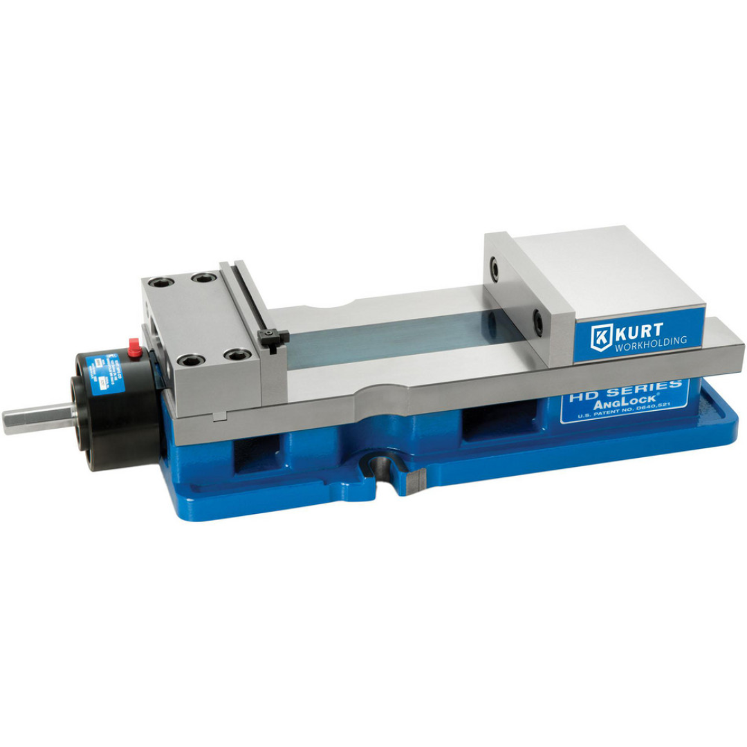 Kurt Machine Vise: Single-Station, 6.0000" Jaw Width, 9" Jaw Opening, Stationary Base, Precision 61764213 precision machine vise with stationary base, large 6-inch jaws, and extended opening capacity for accurate CNC and manual machining operations.