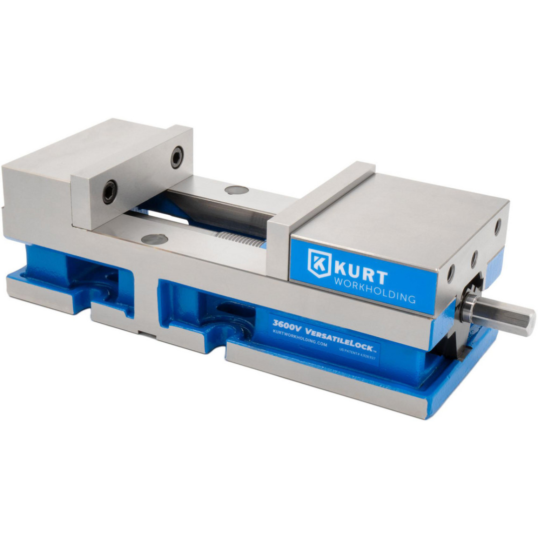 Kurt Machine Vise: Single-Station, 6.00" Jaw Width, 4" Jaw Opening, Stationary Base, Precision 09219049 precision single-station machine vise with 6-inch jaws, stationary base design, and high-accuracy workholding for CNC milling and machining applications.
