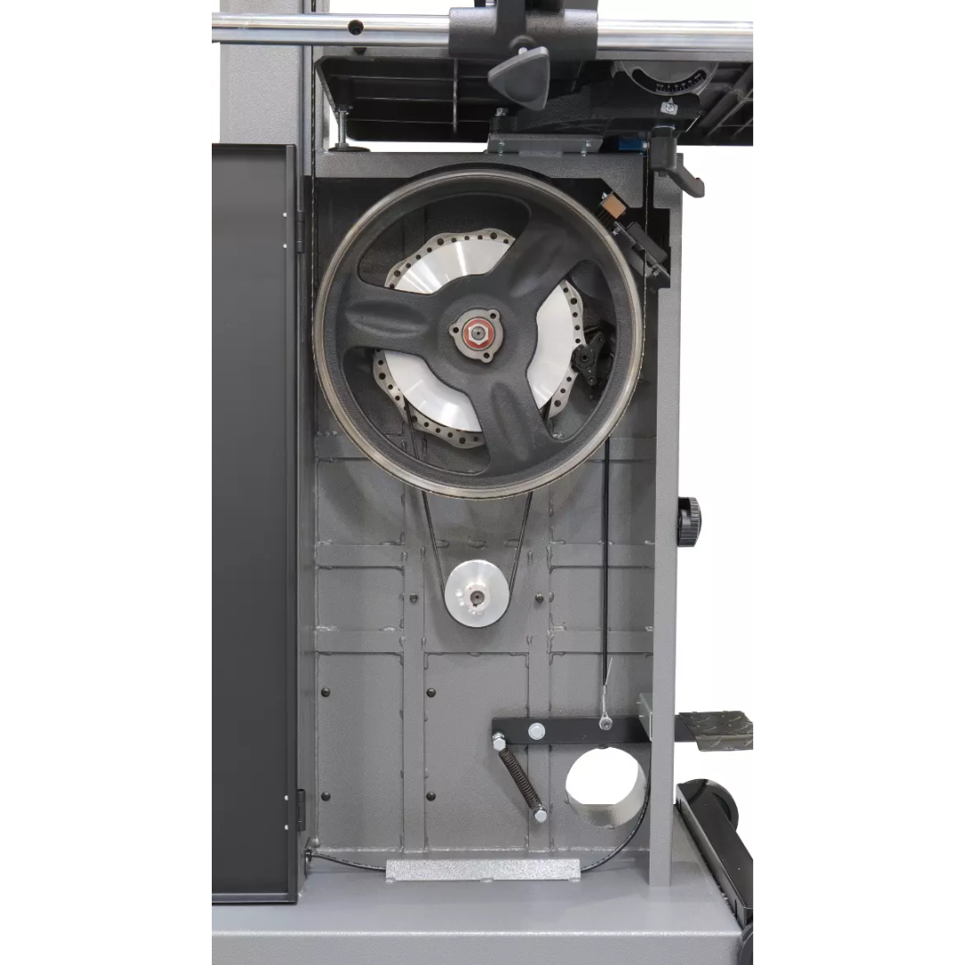 Laguna 14|CX Bandsaw MB14CX internal upper wheel assembly with precision alignment system