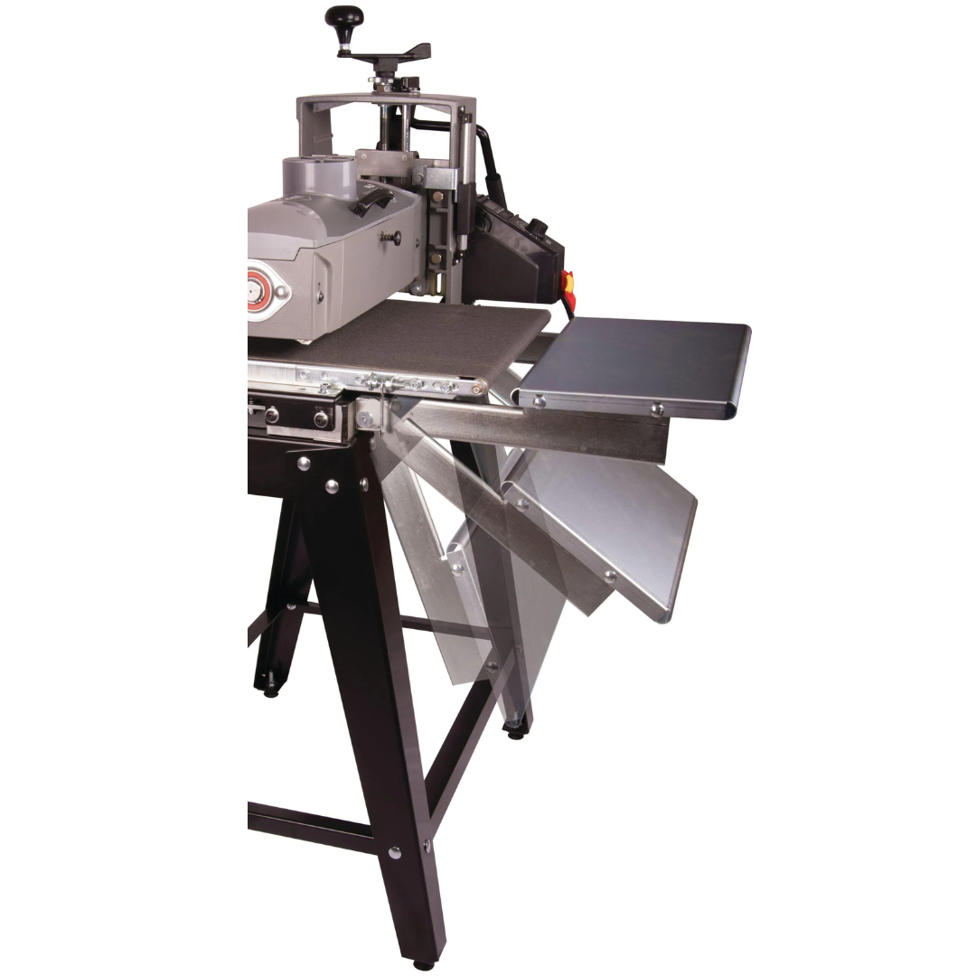 Laguna 16-32 IN/OUTFEED FOLDING TABLES SUPMX-71632-7F angled view highlighting durable construction and easy attachment system