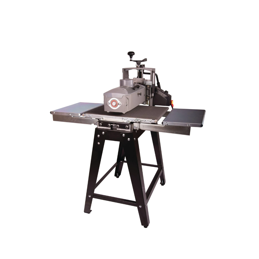 Laguna 16-32 IN/OUTFEED FOLDING TABLES SUPMX-71632-7F extended position supporting large panels and improving sanding consistency