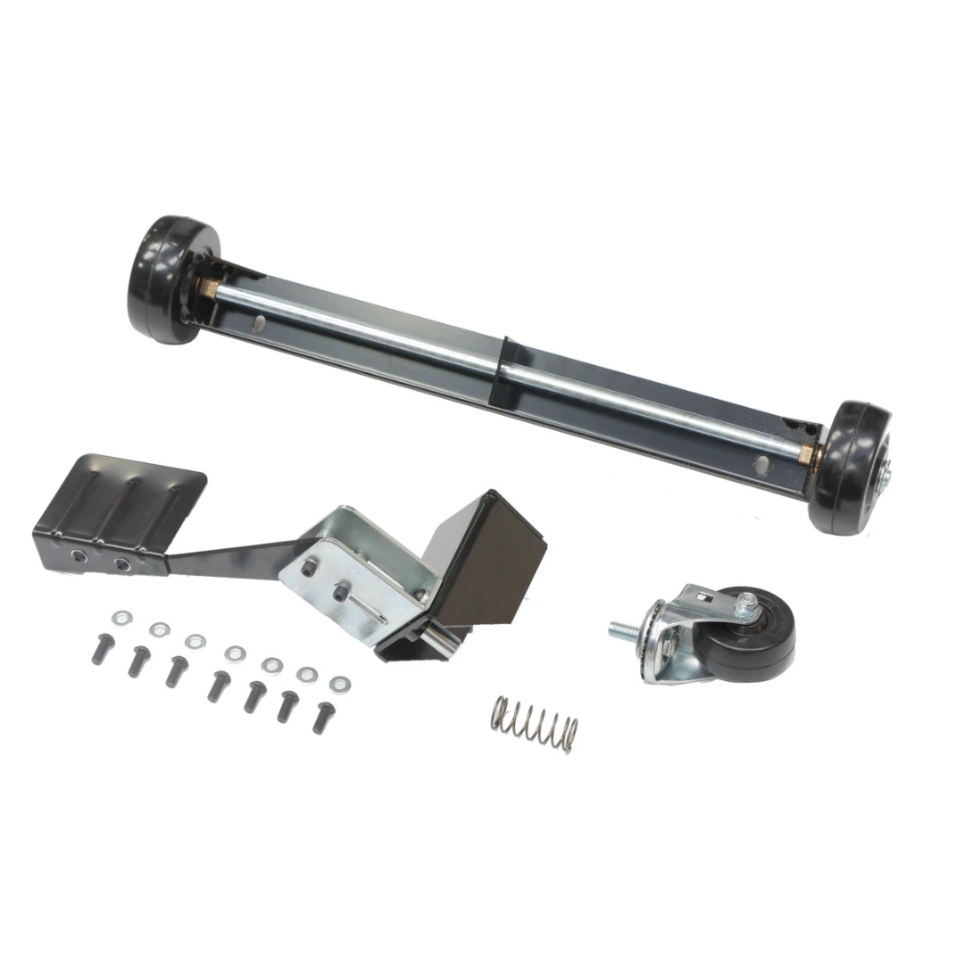 Laguna 18BX 18CX Wheel System MBA18BX-CX-WS heavy-duty mobility kit with axle, brackets, hardware, and caster for bandsaw movement