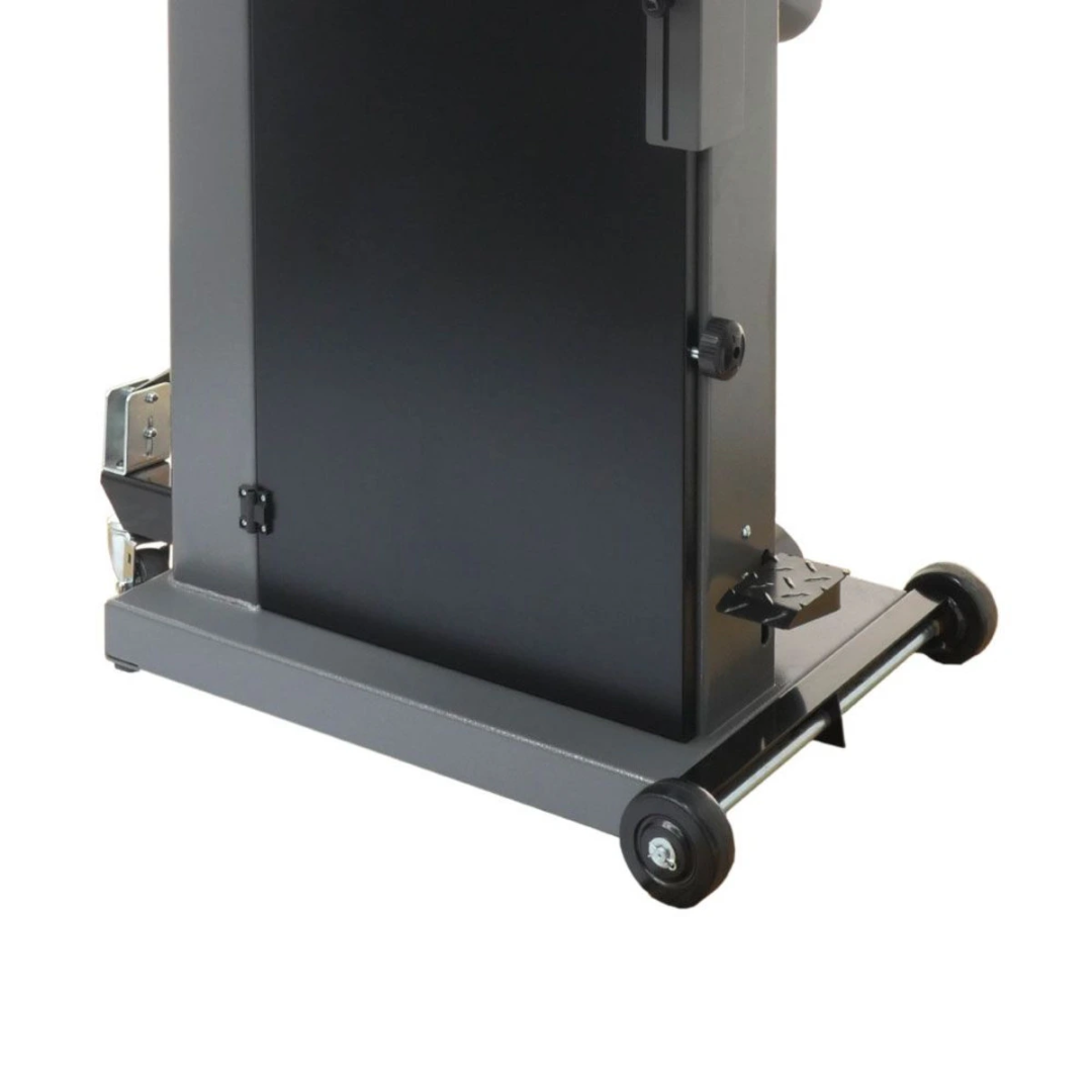 Laguna 18BX 18CX Wheel System MBA18BX-CX-WS installed on bandsaw base showing stable mobility and positioning system