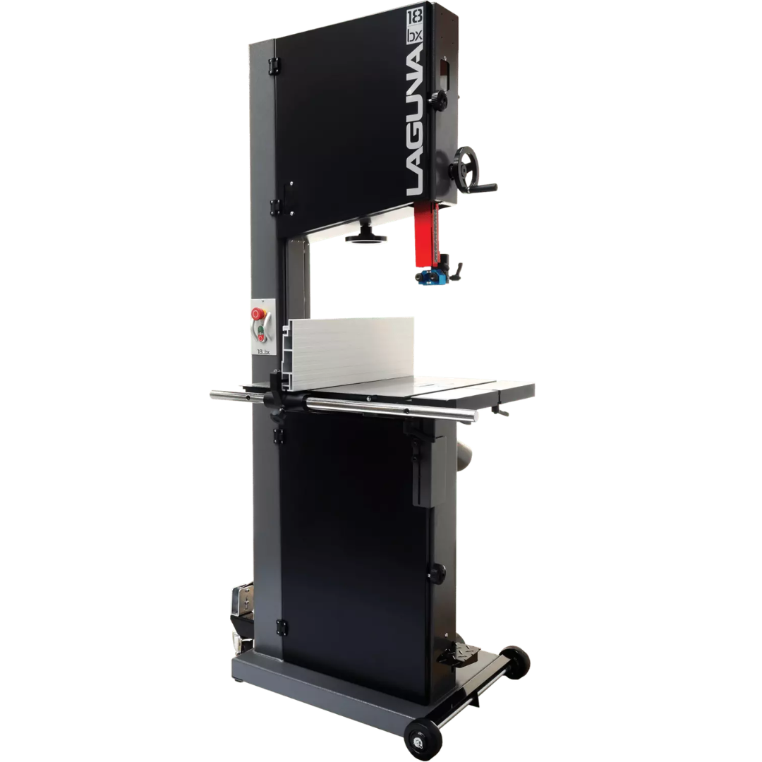 Laguna 18|BX Bandsaw MBAND18BX2203 full front view with heavy-duty frame and large cast iron table