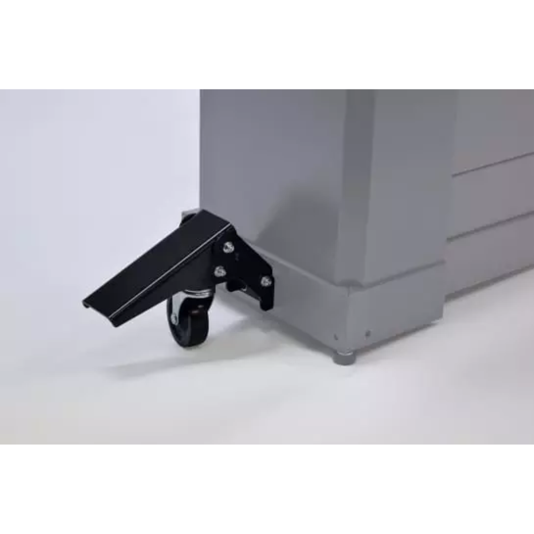 Laguna 25-50 Drum Sander w/ Closed Stand SUPMX-72550 base cabinet foot control and mobility feature for easy operation