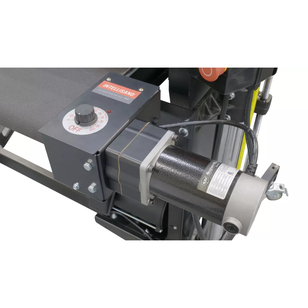 Laguna 37×2 Double Drum Sander SUPMX-937003 control panel and adjustment system for precise feed and sanding setup