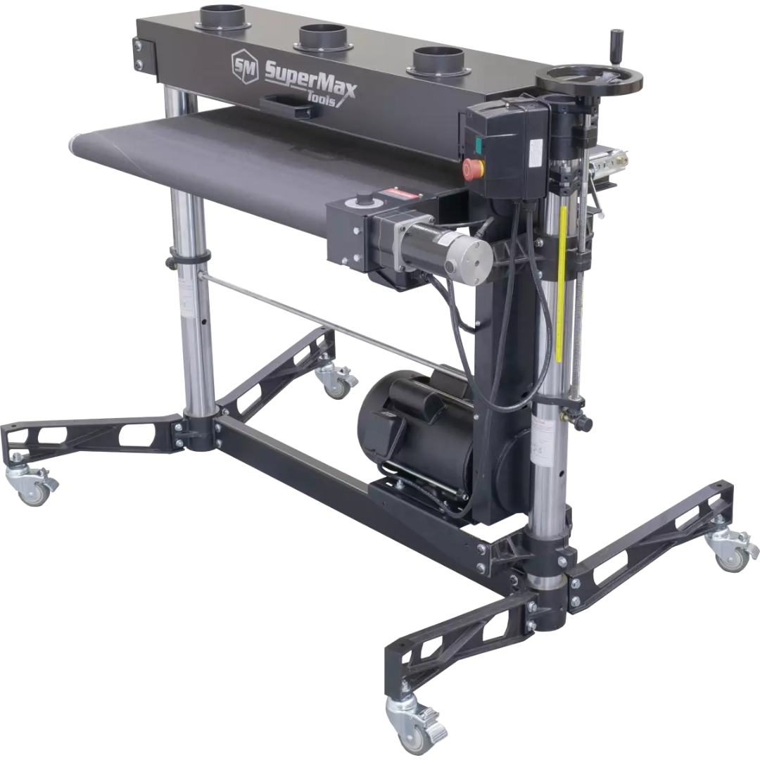 Laguna 37×2 Double Drum Sander SUPMX-937003 with dual sanding drums and open stand base for high-capacity woodworking applications