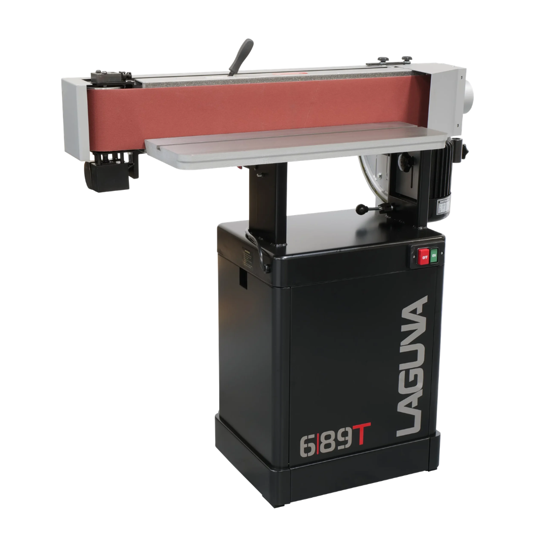 Laguna 6|89T Edge Sander MSANOES6X89-1.5-0320 industrial edge sanding machine with vertical belt and enclosed base cabinet