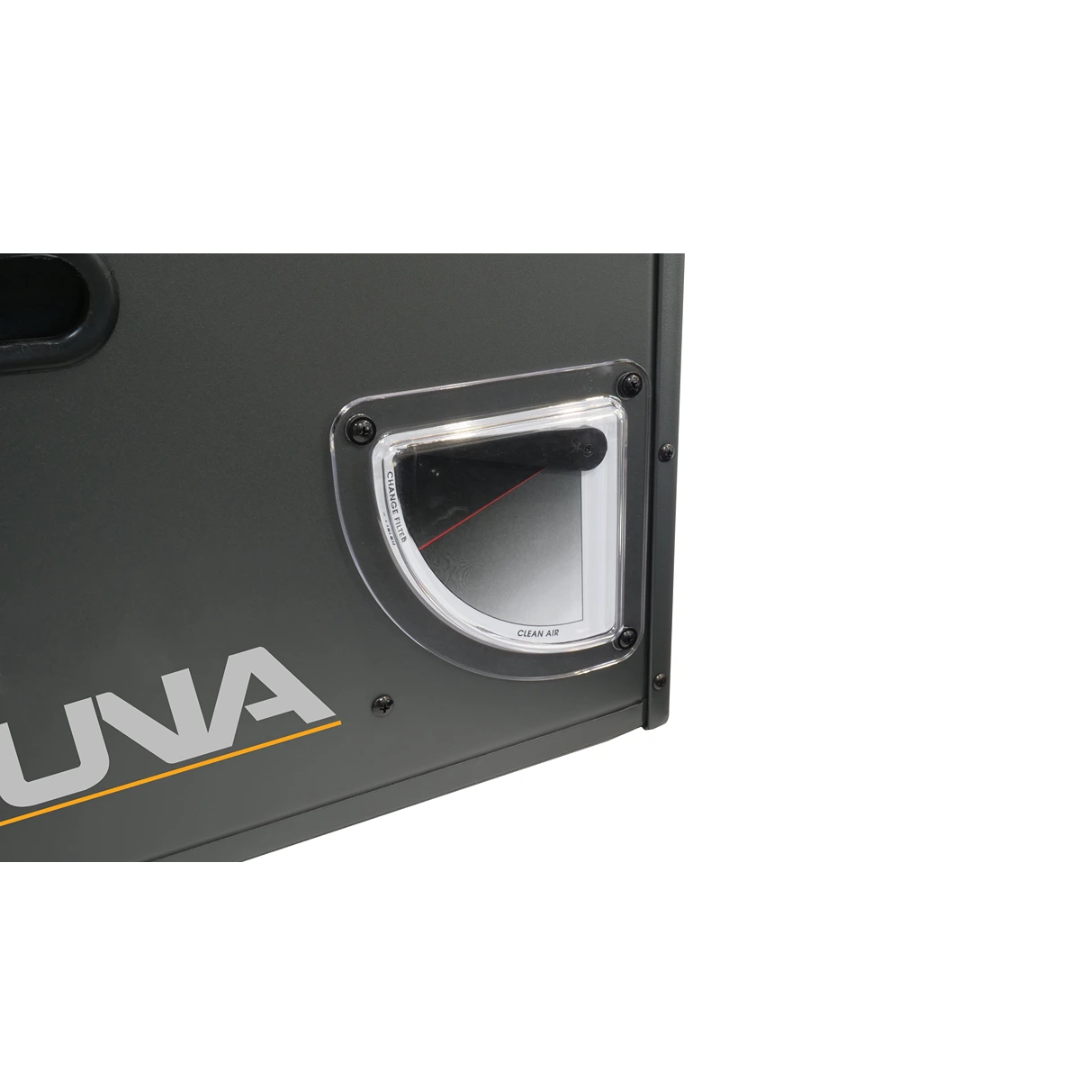 Laguna A|Flux: 12 SUPMX-810650 close-up of ergonomic handle design integrated into the metal housing