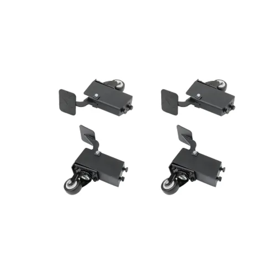 Laguna CASTERS SET OF 4 FITS V:10 ADJUSTABLE STAND 110002 side view showing durable wheel construction and integrated locking mechanism for stability.