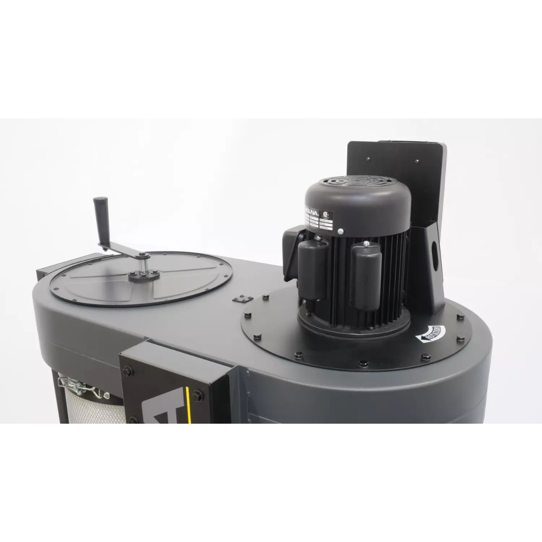 Laguna C|Flux: 1 MDCCF15110 top-mounted motor and cyclone inlet detail view