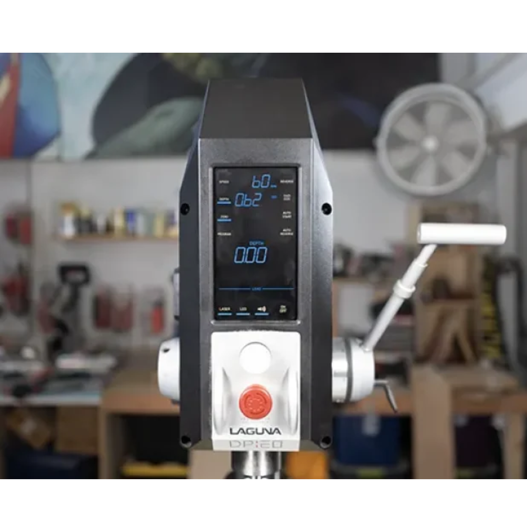 Laguna DP:20 1.5 HP 110-120V Drill Press MDP20-1 digital control interface for speed and operation adjustments