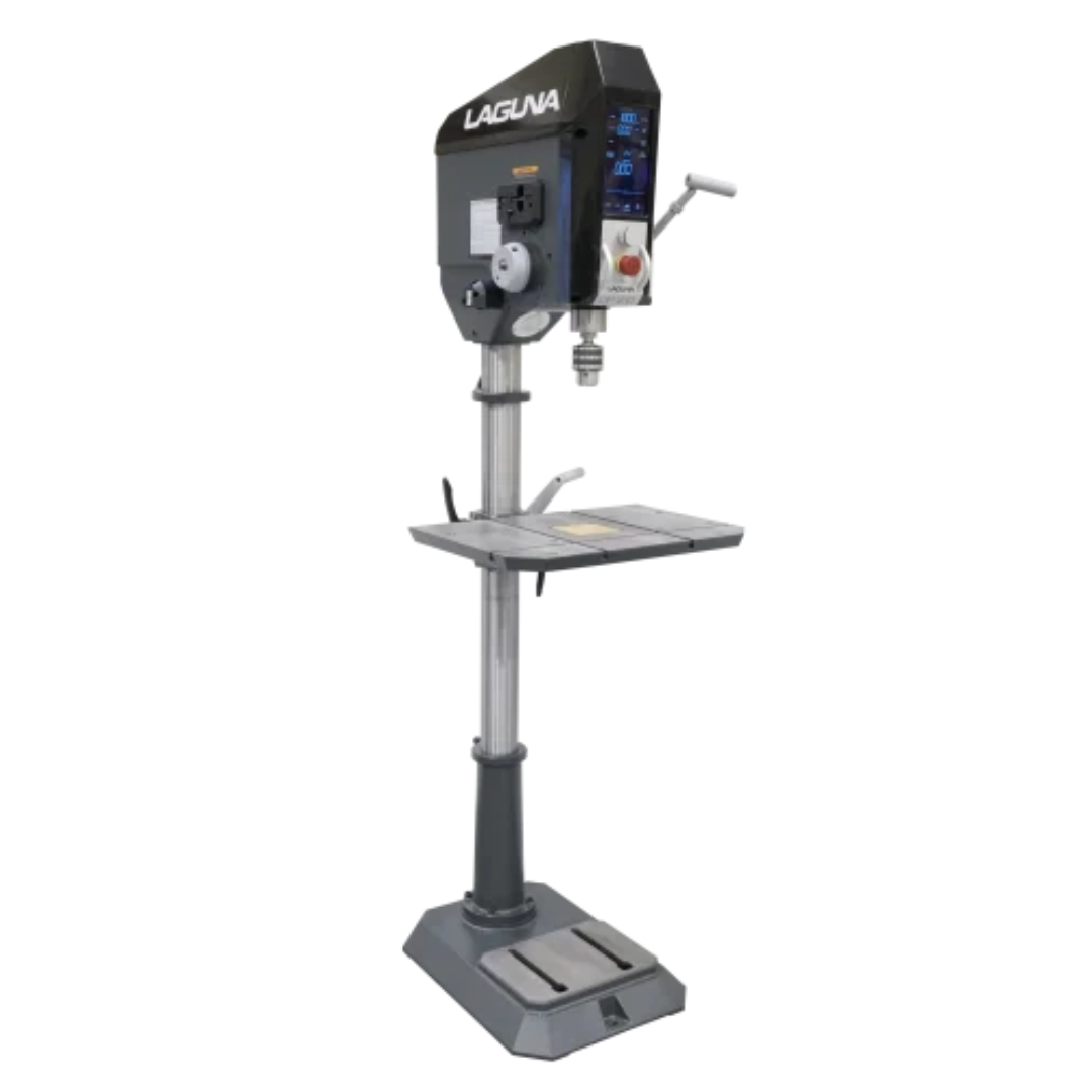 Laguna DP:20 1.5 HP 110-120V Drill Press MDP20-1 floor standing drill press with digital control panel and precision table
