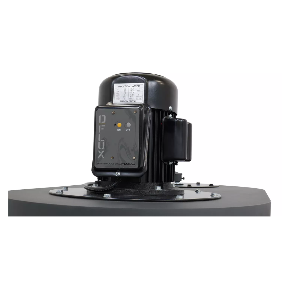 Laguna D|Flux: 1 MDCDF15510 detail of collection drum and quick-release system for easy dust disposal.