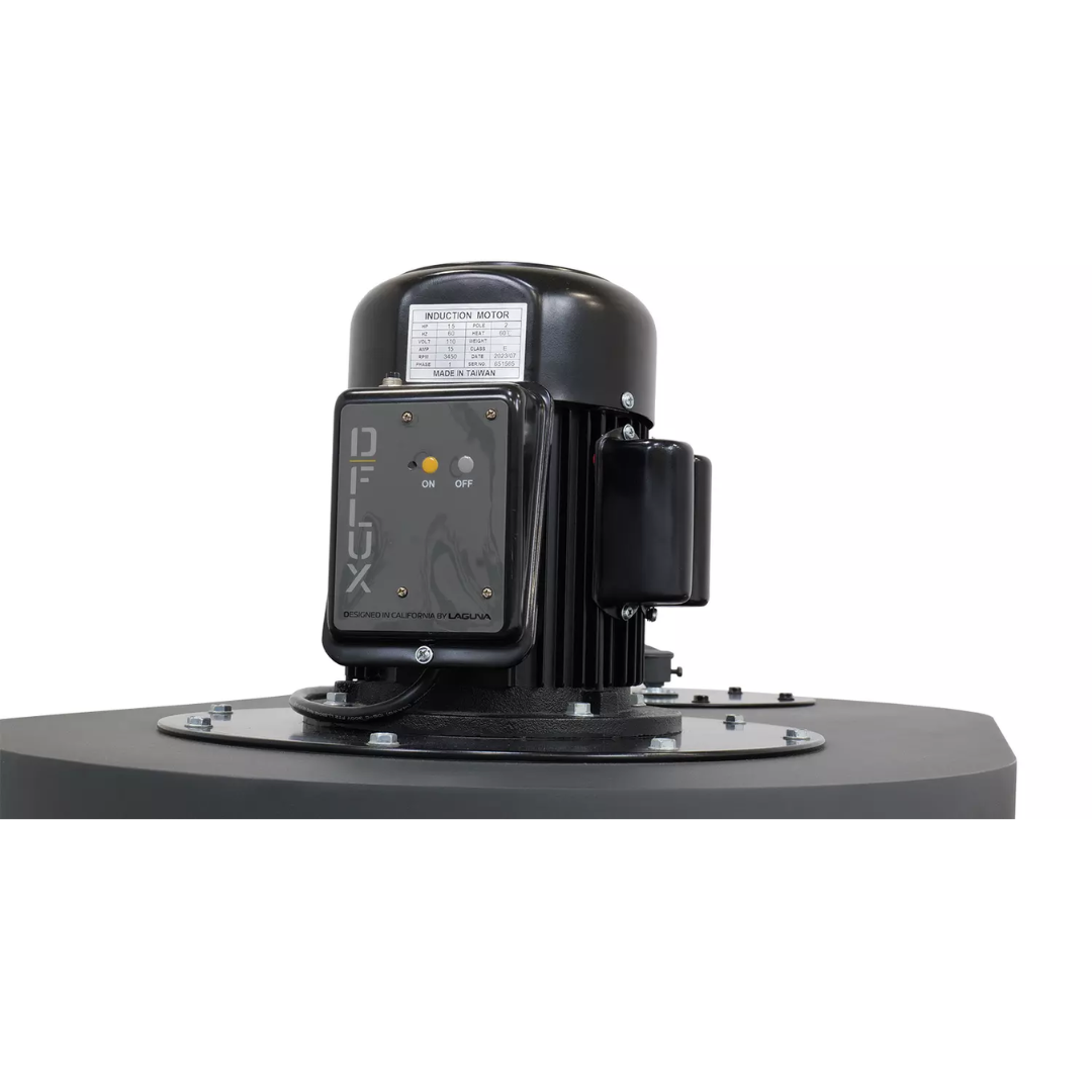 Laguna D|Flux: 3 MDCDF32201 motor assembly mounted on top of cyclone dust collector unit